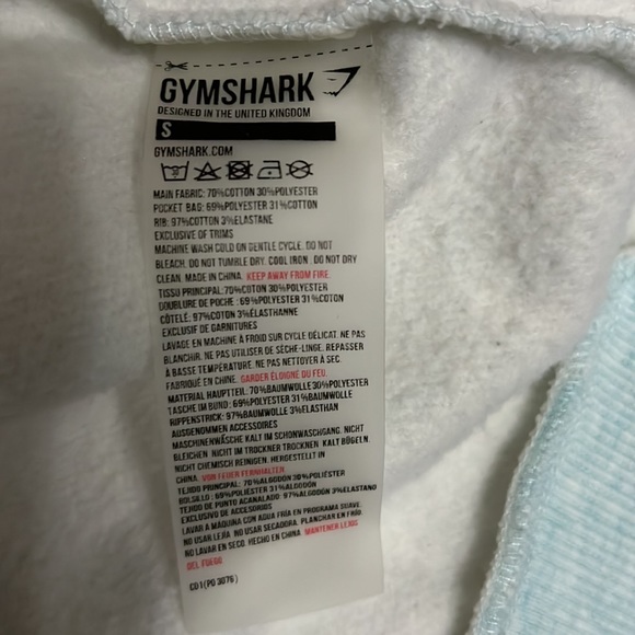 GymShark pale blue long sweat top - Picture 7 of 7